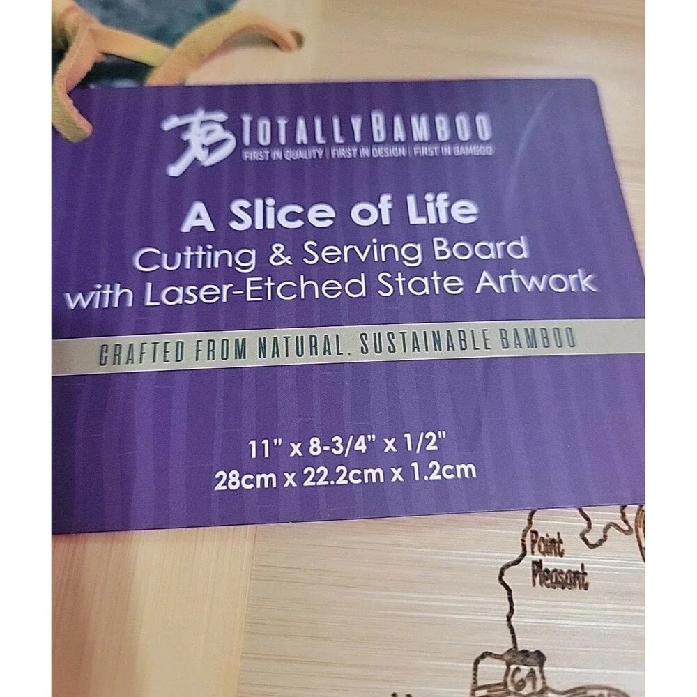 A Slice of Life West Virginia‎ State Serving and Cutting Board, 11